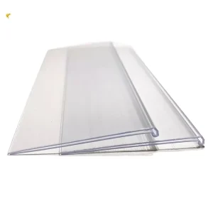 Custom PVC Self Adhesive Price Label Holder for Supermarket Shelf Edge Insert Paper Tags Peel and Stick Strip