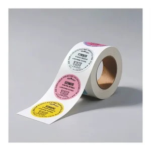 Custom Permanent Self-Adhesive Eggshell Barcode Sticker Vinyl Logo Printing Roll Labels