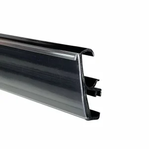 Custom Plastic Extrusion Profile Price Tag Holder PVC Price Ticket Display Holder Clear Retail Supermarket Data Strip for Shelf