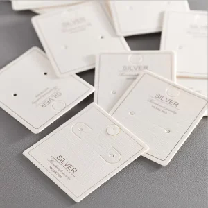 Custom Popular Printed Fashion logo Holder Paper Jewelry Earring Card