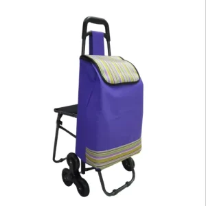 Custom Portable Folding Market Lightweight Supermarket Shop Carts Foldable Shopping Trolley Luggage Carts with Wheels