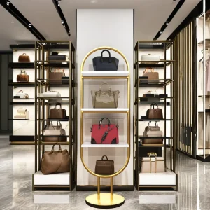 Custom Powder Coated Plated Finish 3 Layers Metal Display Rack for Retail Shop