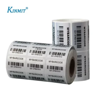 Custom Printed Aluminum Foil PET Sticker Aluminium Foil Barcode Label