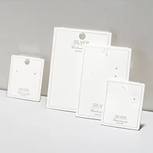 Custom Printed Fashion Logo Holder for Jewelry Card Container for Paper Necklaces and Earrings