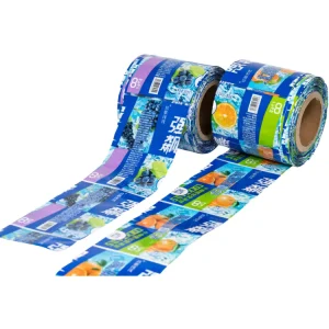 Custom Printed PVC PET OPS Waterproof Glossy Shrink Labels for Beer Bottles Beverage Roll Packaging