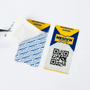 Custom Printing Waterproof Self Adhesive Serial Number Labels Void Label QR Code Warranty Void Seal Stickers with Logo