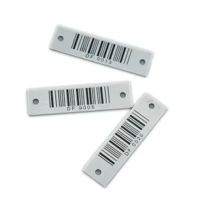 Custom Prototype Metal Aluminium Barcode Labels Tagging Printed Metal Aluminium Tag