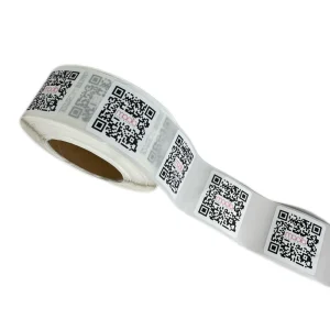 Custom QR Code Barcode Adhesive Label Stickers