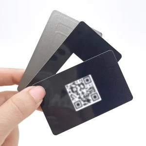 Custom QR Code Barcode Printed RFID Paper Cards Ferrite Magnetic Anti Metal Tag for Business Hotel Use UHF NFC Communication