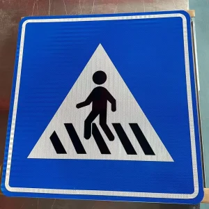 Custom Reflective Aluminum Rectangular Traffic Sign Board Road Safety Warning High Visibility UV Print OEM Bulk