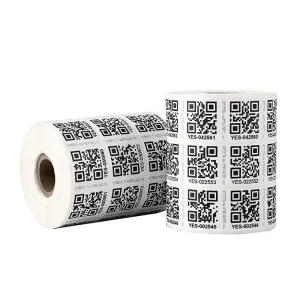 Custom Serial Consecutive Number Variable Data Bar Code QR Printed Packaging Labels High Visibility for Easy Identification