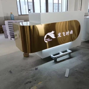 Custom Shop Counters Cashier Counter Reception Desk for Clothing Store Salon Checkout Counter
