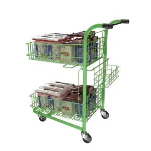 Custom Size Color Folding Waterproof Light Supermarket Shopping Trolley with Ergonomic Handle and Durable Design