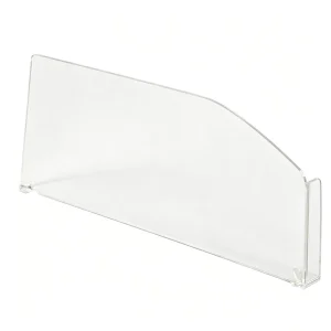 Custom Size Plastic Shelf Divider with Slide Adjustable Clips for Display Racks