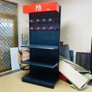 Custom Size Single Sided Gondola Rack Heavy Duty Supermarket Display Shelving for Retail Store