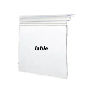 Custom Soft Rigid Coextrusion PVC Plastic Shelf Price Strip Plastic Tag Holder Data Strip for Supermarket Shelves