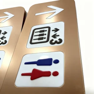 Custom Street Guide Signage Stainless Steel Hollow Guide Sign Directory Signs Way Finding Pylon Sign Light Boxes