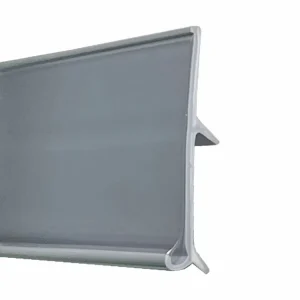 Custom Supermarket Price Holder Price Tag Data Holder Plastic Label Display Strip Label Holder Plastic Data Strip For Shelves