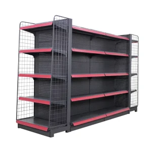 Custom Supermarket Shelves Retail Display Gondola Shelving Rack For Shop Grocery Store Super Market Racks