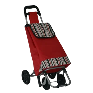 Custom Supply Home Portable Foldable Detachable Grocery Bag Shopping Cart with 4 EVA Wheels and Personal