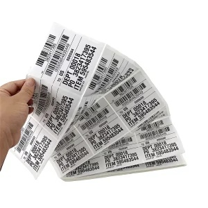 Custom Variable Barcode Label Shipping Mark Sticker Custom Outer Box Adhesive Sticker Customize Variable Data Shipping Labels
