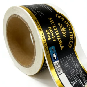 Custom Vinyl Packaging Stickers for Juice Bottles Edible Oil Food Jars