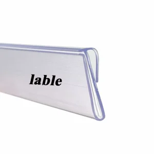 Custom Warehouse Retail Supermarket Price Tags Holder Shelf Price Holder Shelving Data Strip for Supermarket Shelf Display