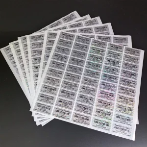 Custom Water Proof bar Code Anti forgery Label Sticker Labels Self Adhesive Custom Serial Number Security Sticker