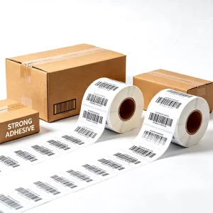 Custom Waterproof Barcode Labels Stickers Bulk OEM SKU Labels with Thermal Transfer Printing Strong Adhesive for Packaging
