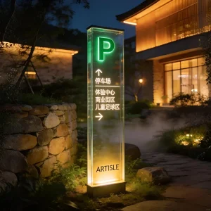 Custom Wayfinding Signage Directional Guide Signs LED Backlit Wall Mount Mall Hotel Hospital Airport Office Car Decoration