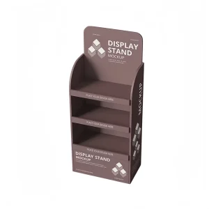 Custom Wooden Plywood Floor Display Stand for Retail Stores Supermarket Racks Floor Display Stand Shelf Skin Care