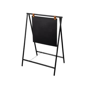 Customised Logo 90x64cm Modern Style Metal Floor Standing Foldable 1 Shelf Self-adhesive Display Sign Rack UV Coating Easy