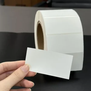 Customizable 50x25mm Direct Thermal Adhesive Barcode Sticker 2″x1″ Heat Sensitive Packaging Label Thermal Labels on Paper Roll