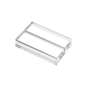 Customizable Clear Acrylic Card Slot Block High Transparency Lucite Base Stand for Retail and Wedding Use