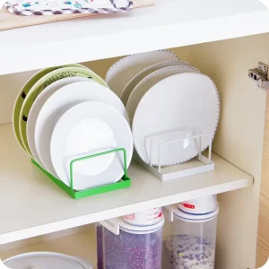 Customizable Design Multifunctional Iron Kitchen Storage Rack Creative Fashion Foldable Cupboard Holder Shelf Dish Storage