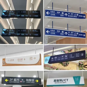 Customizable Double Sided LED Light Box Sign 2000 Lumens Brightness Dustproof Weatherproof Wall Mount for Underground Parking