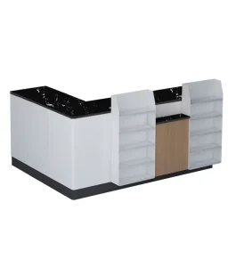 Customizable Double-Sided Mini Mark Checkstand Rack for Supermarket Convenience Store Pharmacy Grocery Light Duty Checkout