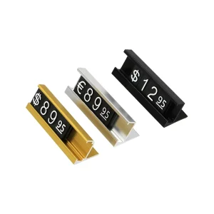 Customizable Eco Friendly Luxury Removable Recyclable Free Standing Arabic Number Display Rack Metal Counter Watch Display