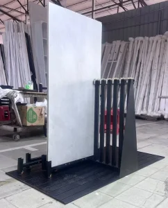 Customizable Flat Pushing Metal Tile Display Rack Marble Sliding Ceramic Tile Display Rack