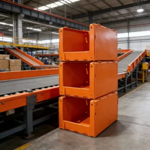 Customizable Foldable PP Stackable Bin Tailored Cutting Service for Garment Storage and Warehouse Picking System