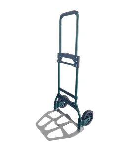 Customizable Industrial Grade 100kg Iron Storage Tools Shopping Cart Foldable 2 Wheel Hand Truck Trolley 6 Inch Wheels OEM ODM