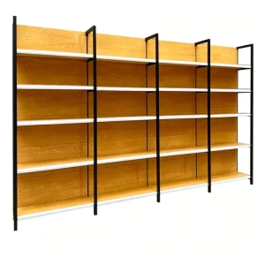 Customizable Metal Heavy Duty Supermarket Shelf Display Equipment Wall mounted Shelving Retail Display Racks for Grocery