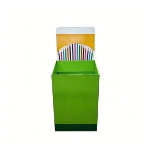Customizable Professional Cardboard Dump Bin Stationery Retail Ready Corrugated Paper Display Stand Back School Items