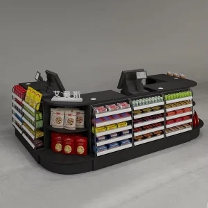 Customizable Size Wooden Adjustable Checkout Counter