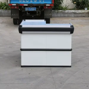 Customizable Stainless Steel Cash Register Checkout Counter for Small Shops and Supermarkets