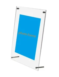 Customize Acrylic Sign Holder With Screw Stand Desktop Display Frame