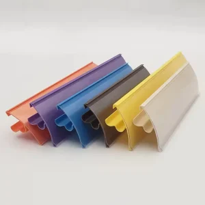 Customize Eco-friendly PET PVC Colorful Price Tag Talker Strip With Extruding Cutting For Supermarket Gondola Display Shelf