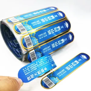 Customized 10ml Eco Fruit Cookie Sticky Vinyl Plastic Beer Beverage Packaging Adhesive Barcode Print Bottle Label Sticker