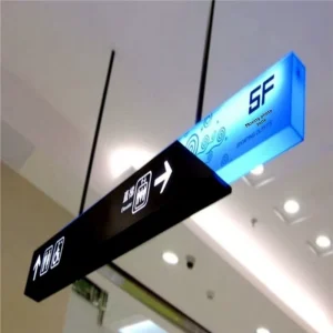 Customized Acrylic LED Single Sided Wall mounted Hospital Shopping Mall Toilet Basement Signs Light Boxes Model Hs0035 Spiritual