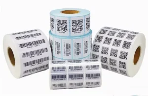 Customized Adhesive QR Code Stickers Waterproof Barcode Printing Labels (Paper)
